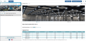 Interactive floor plans convention centers