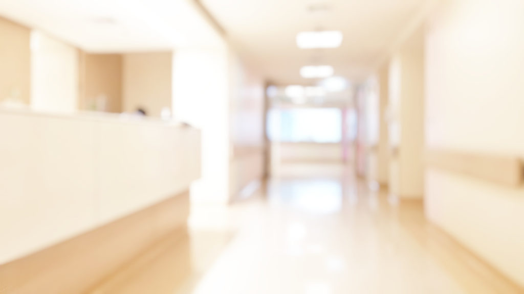 Blurred photo of hospital